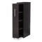 Baxton Studio Lindo Brown Wood Bookcase with One Pulled-out Door Shelving Cabinet 120-6473 - alternate 4